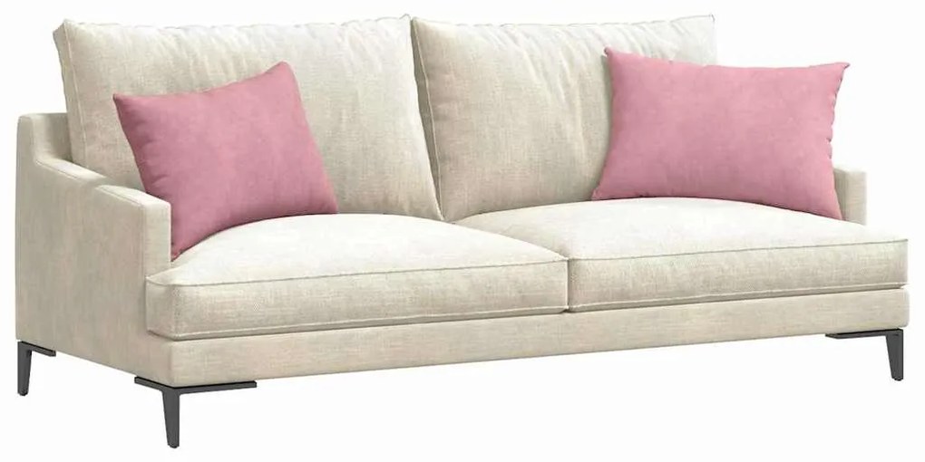 vidaXL Μαξιλάρι Καναπέ 2 pcs Ροζ 60 x 40 cm Υφασμάτινο Κορντουρά