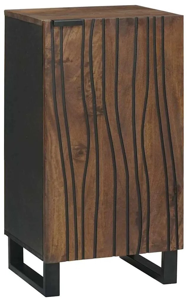 Γραφείο Καφέ 40 x 33 x 75 εκ. Μασίφ ξύλο μάνγκο