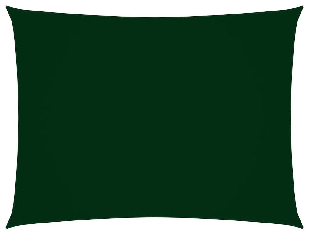 135497 vidaXL Πανί Σκίασης Ορθογώνιο Σκούρο Πράσινο 6 x 7 μ από Ύφασμα Oxford Πράσινο, 1 Τεμάχιο
