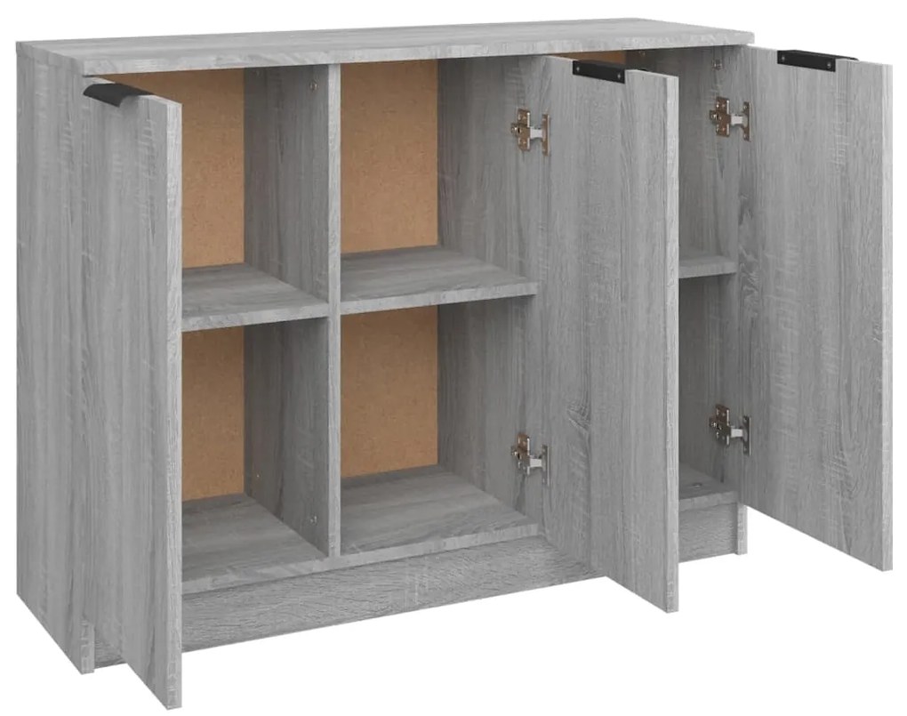 vidaXL Ντουλάπι Γκρι Sonoma 90,5 x 30 x 70 εκ. από Επεξεργασμένο Ξύλο
