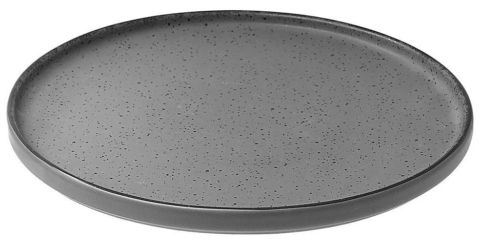 Πιάτο Ρηχό Πορσελάνινο Κάθετο Χείλος Terra Grey 26cm - Estia
