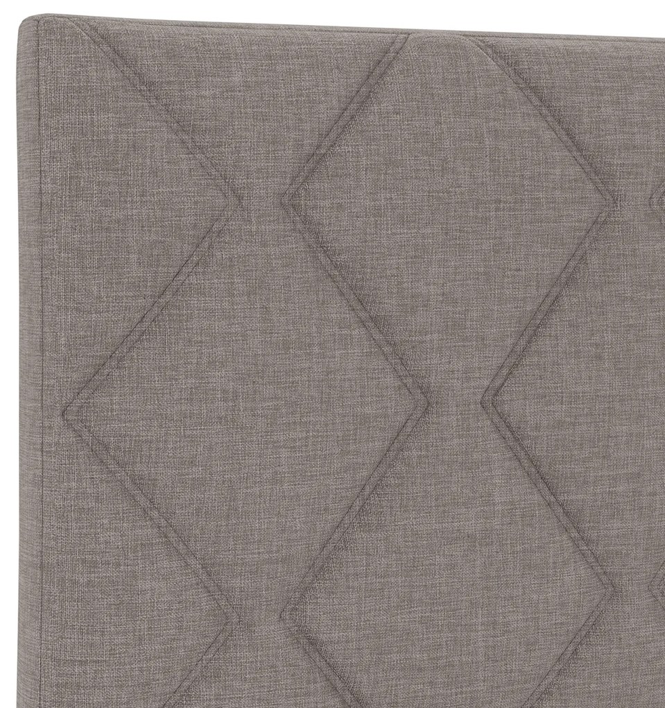 vidaXL Υφασμάτινο Κεφαλάρι Geometric με κεφαλάρι Taupe 90 cm ύφασμα