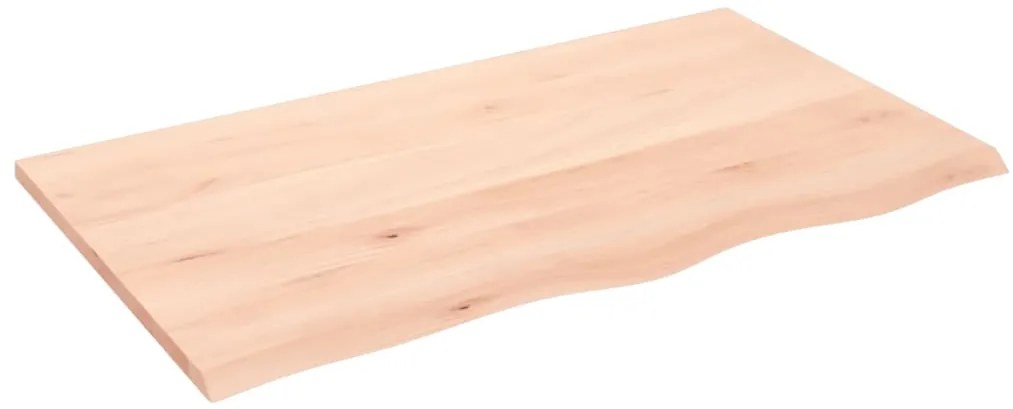 vidaXL Ράφι Τοίχου 100 x 60 x 2 εκ. από Ακατέργαστο Μασίφ Ξύλο Δρυός