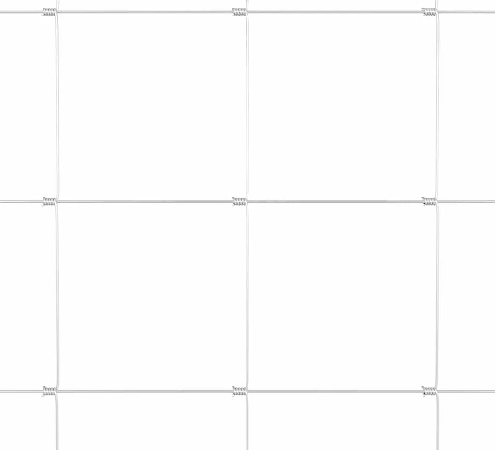 vidaXL Περίφραξη αγρού Ασημί 50 x 1,2 m Γαλβανισμένος χάλυβας