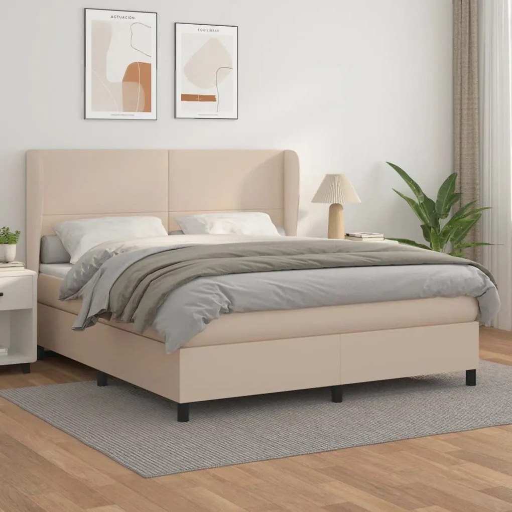 ΚΡΕΒΑΤΙ BOXSPRING ΜΕ ΣΤΡΩΜΑ ΚΑΠΟΥΤΣΙΝΟ 160X200ΕΚ.ΑΠΟ ΣΥΝΘ.ΔΕΡΜΑ 3128924