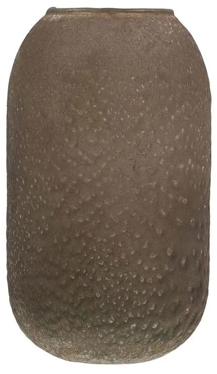Βάζο Γυάλινο Meli 018141 D11xH19cm Mud Brown Glass