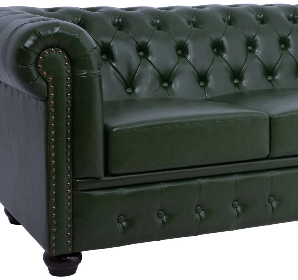 ΚΑΝΑΠΕΣ 3ΘΕΣΙΟΣ T.CHESTERFIELD HM3009.08 ΤΕΧΝΟΔΕΡΜΑ ΚΥΠΑΡΙΣΣΙ 208x90x73 εκ.