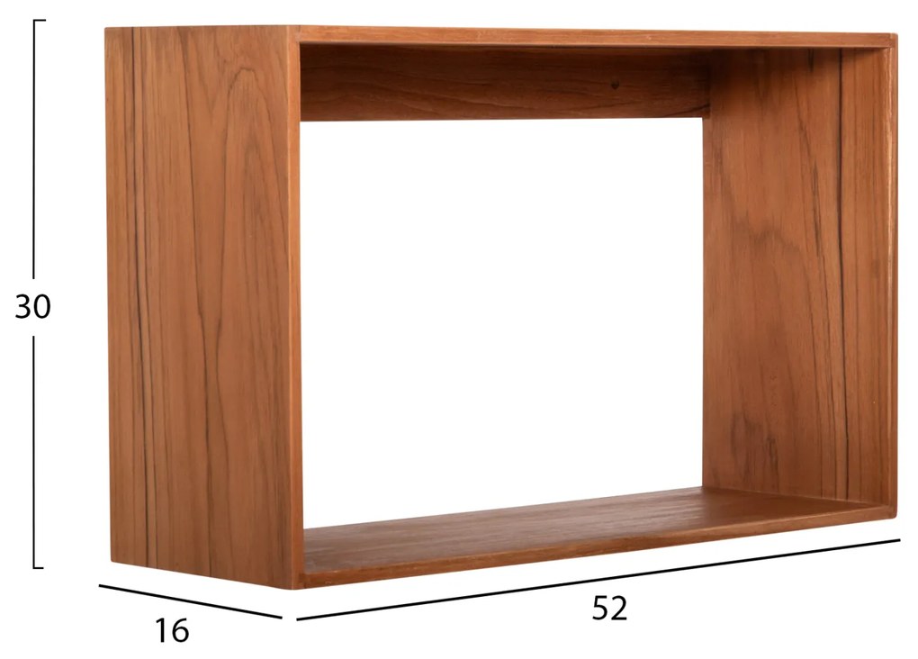 ΡΑΦΙΕΡΑ CHENGIS HM9830 3ΤΜΧ ΞΥΛΟ TEAK ΣΕ ΦΥΣΙΚΟ ΧΡΩΜΑ 60x20x38Υεκ (1 Τεμμάχια)