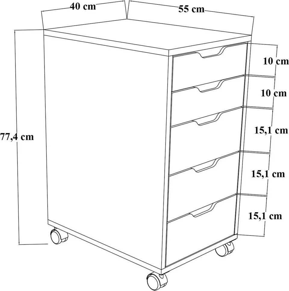 Ντουλάπι Πράσινο CLOAL 40x55x77.4