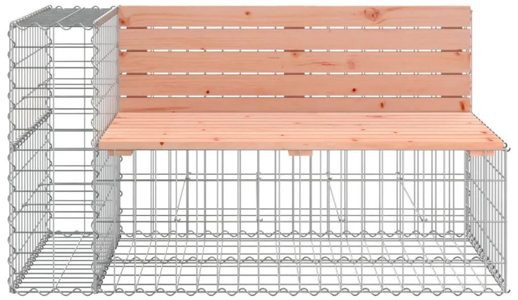 vidaXL Παγκάκι Συρματοκιβώτιο 347x71x65,5 εκ. Μασίφ Ξύλο Ψευδοτσούγκας