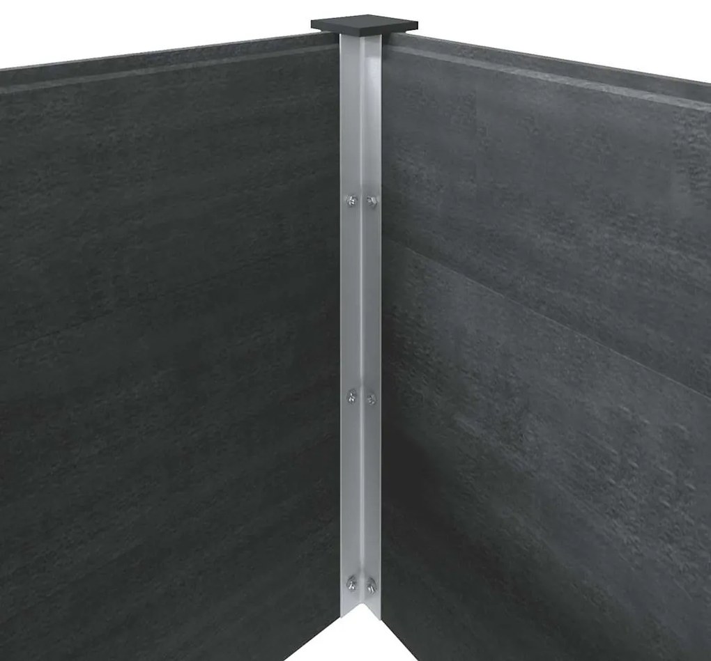 vidaXL Ζαρντινιέρα Κήπου Υπερυψωμένη Γκρι 300 x 50 x 91 εκ. από WPC