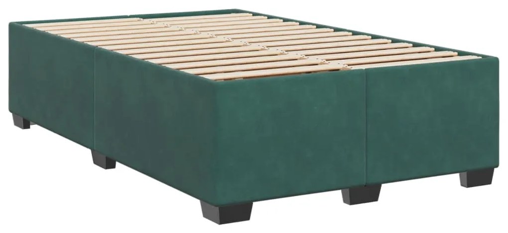 ΚΡΕΒΑΤΙ BOXSPRING ΜΕ ΣΤΡΩΜΑ ΣΚΟΥΡΟ ΠΡΑΣΙΝΟ 120X200ΕΚ. ΒΕΛΟΥΔΙΝΟ 3286291