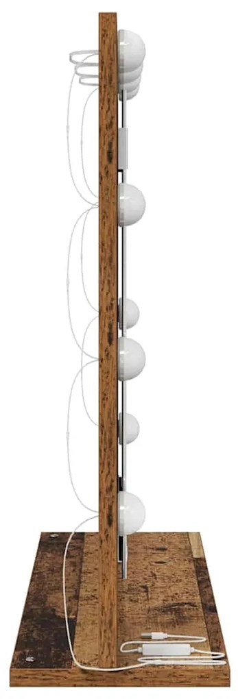 vidaXL Καθρέφτης τουαλέτας Ορθογώνιος Παλιό ξύλο 60 x 55 x 18 εκ.