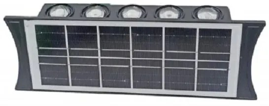 Ηλιακό επιτοίχιο φωτιστικό με 10 LED αδιάβροχο