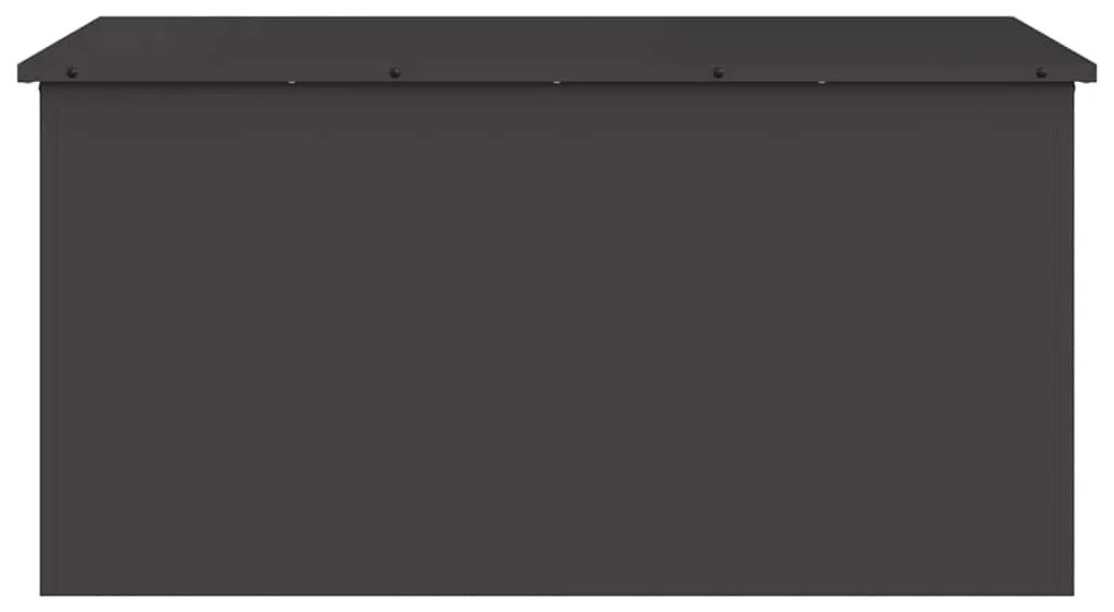 vidaXL Κουτί αποθήκευσης εξωτερικών χώρων Μαύρο 100 x 50,5 x 50 εκ.