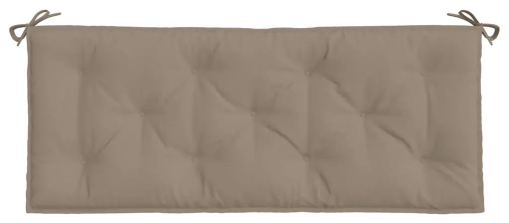 vidaXL Μαξιλάρια Πάγκου Κήπου 2 τεμ. Taupe 120x50x7cm Ύφασμα Oxford