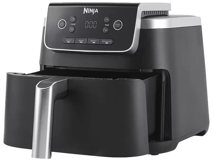 Φριτέζα ζεστού αέρα Ninja AF140EU PRO, 1750W, 4.7 l, 40-240C, 4 προγράμματα, Χρονοδιακόπτης, AirCrisp, Αντικολλητική επίστρωση, Μαύρο