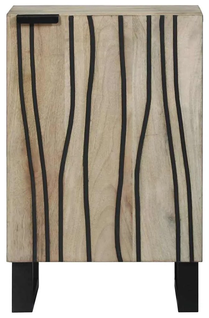 vidaXL Ντουλάπα Νιπτήρα Mπάνιου με ράφι Λευκό 38 x 33,5 x 58 εκ.