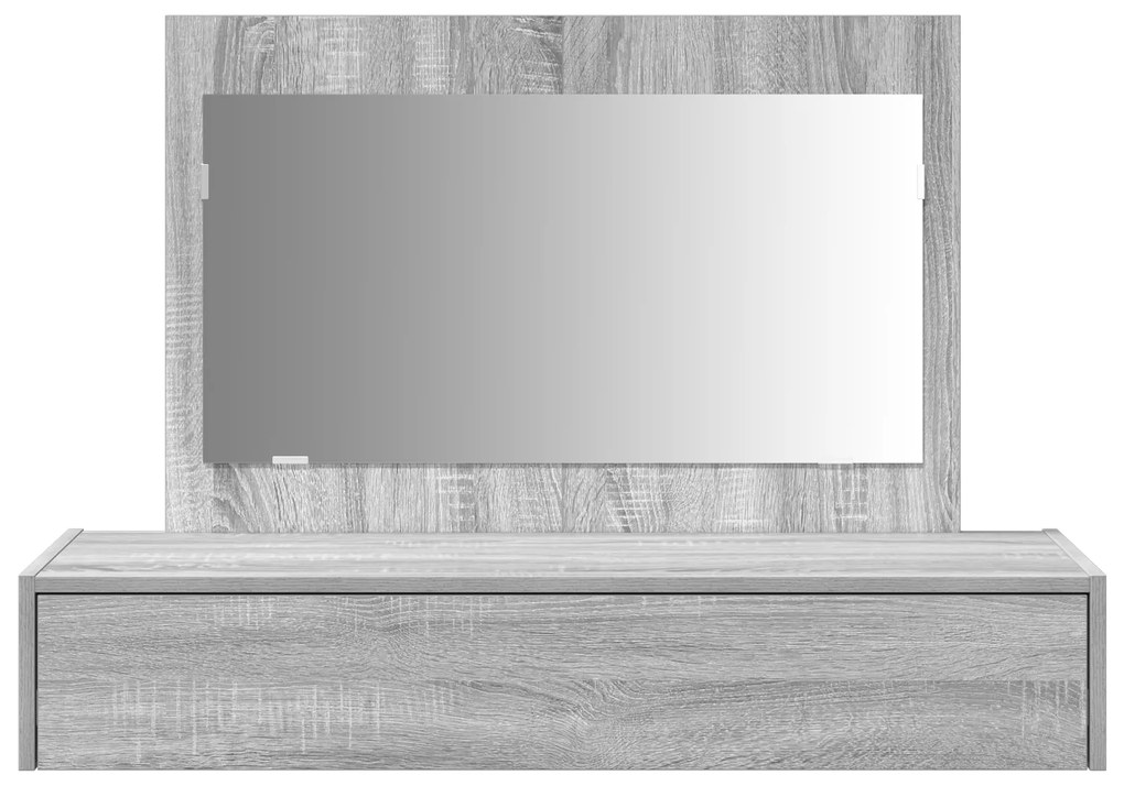 vidaXL Ορθογώνιο Dressing Table Γκρι Sonoma 100x40x70 εκ