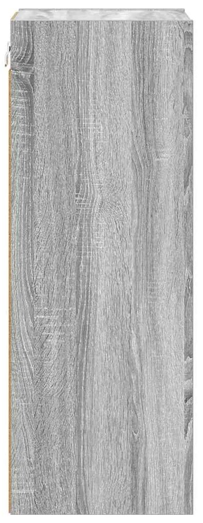 vidaXL Κρεμαστό ντουλάπι Γκρίζο Σονομα 30 x 29,5 x 80 εκ.