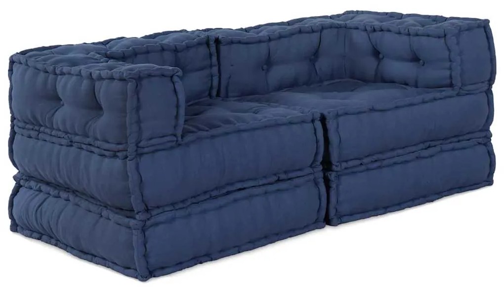 vidaXL Μαξιλάρι 2 pcs Μπλε 70 x 70 x 54 εκ Πολυεστέρας