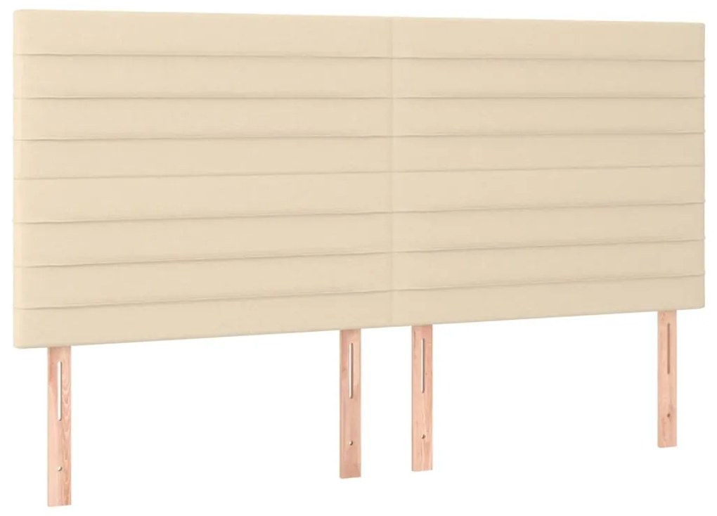 ΚΡΕΒΑΤΙ BOXSPRING ΜΕ ΣΤΡΩΜΑ ΚΡΕΜ 160X200 ΕΚ. ΥΦΑΣΜΑΤΙΝΟ 3136690