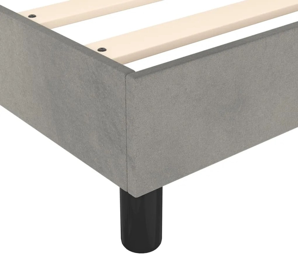 ΚΡΕΒΑΤΙ BOXSPRING ΜΕ ΣΤΡΩΜΑ ΑΝΟΙΧΤΟ ΓΚΡΙ 180X200 ΕΚ. ΒΕΛΟΥΔΙΝΟ 3144345