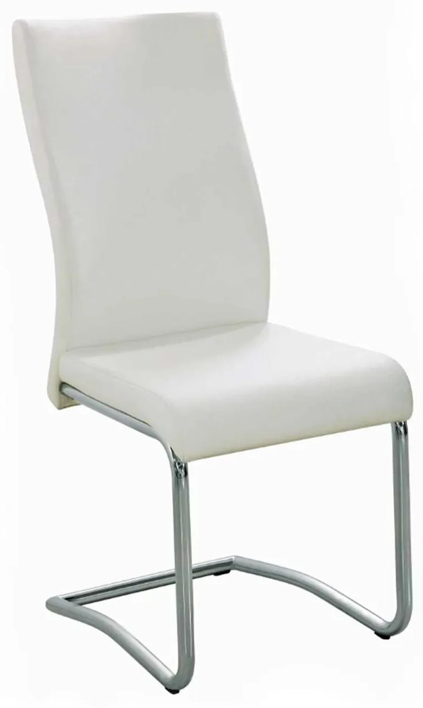 Καρέκλα Benson Χρώμιο/PVC Εκρού Συσκ.4τμχ 46x52x97cm