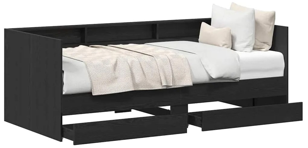 vidaXL Κρεβάτι Ημέρας Γκρι 90 x 200 cm Επεξεργασμένο ξύλο