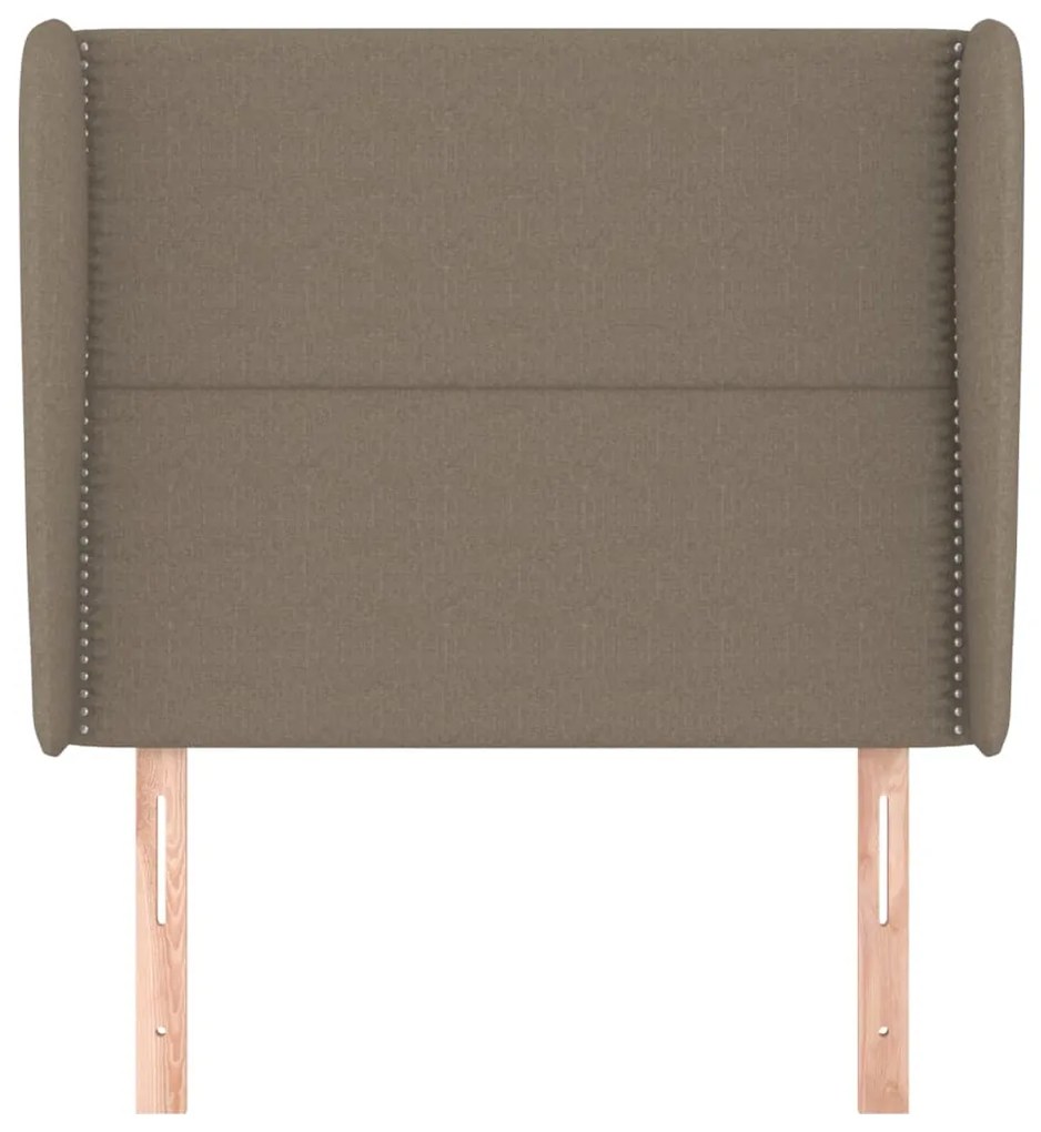 Κεφαλάρι με Πτερύγια Taupe 93 x 23 x 118/128 εκ. Υφασμάτινο 3117802