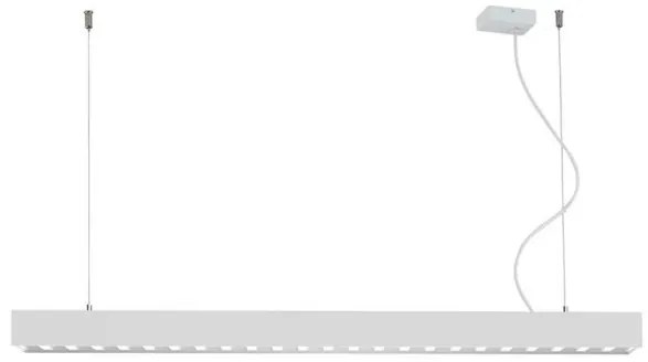 Γραμμικό Φωτιστικό Οροφής Direct-Indirect LED 36W IP20 Topline Viokef 3911-0025-2-W-N Λευκό