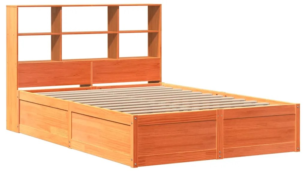 vidaXL Σκελετός Κρεβ. Χωρίς Στρώμα Καφέ Κεριού 160x200 εκ Μασίφ Πεύκο