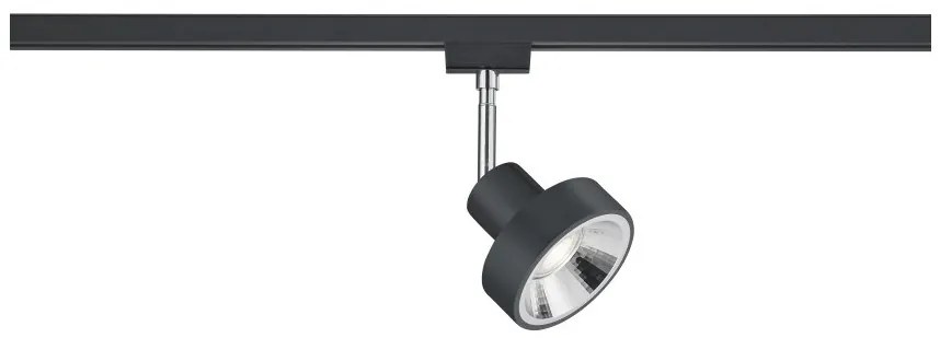 Σποτ Φωτιστικό Ράγας DUOline 1xGU10 Μαύρο Leon 78070132 Trio Lighting-78070132-Μαύρο 78070132