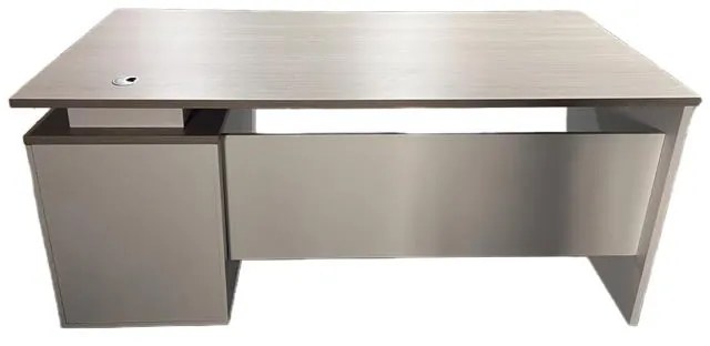Γραφείο εργασίας Armadi με ντουλάπι σε Sonoma - Λευκό 140x70x75εκ 140x70x75 εκ.