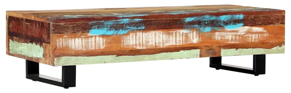 vidaXL Τραπεζάκι Σαλονιού 120 x 50 x 30 εκ. Ανακυκλωμένο Ξύλο/Ατσάλι