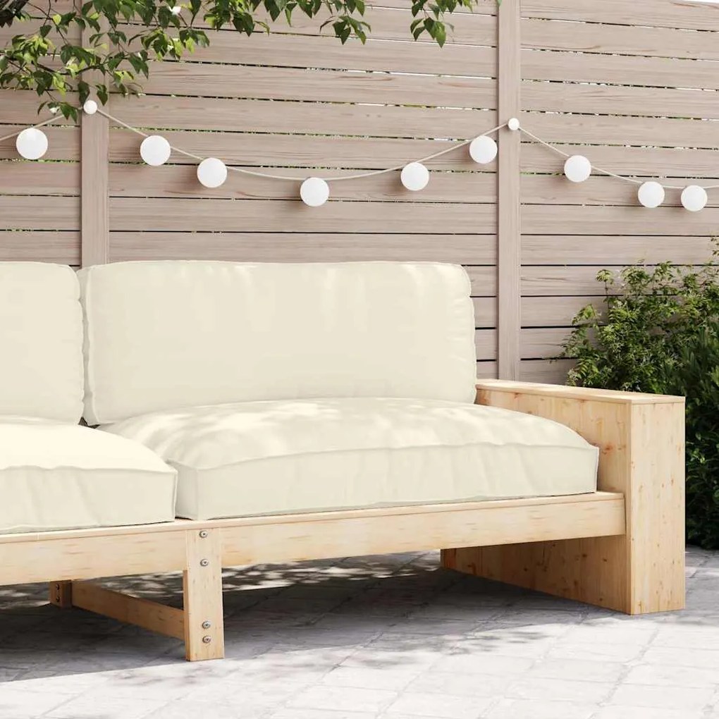 vidaXL Μαξιλάρι παλέτας για κάθισμα Κρεμ 120 x 80 x 12 cm