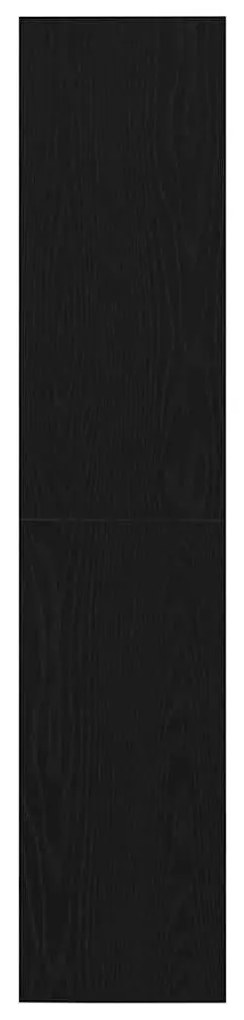vidaXL Βιβλιοθήκη Μαύρη Οξυά 143 x 30 x 36 εκ. Επεξεργασμένο ξύλο