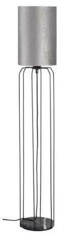 Επιδαπέδιο Φωτιστικό Μεταλλικό-Ύφασμα GRACE FH Ligting-840239-Ασημί 840239