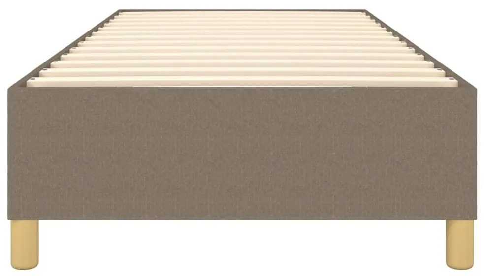 vidaXL Σκελετός Κρεβατιού Χωρίς Στρώμα Taupe 100 x 200 εκ. Υφασμάτινο