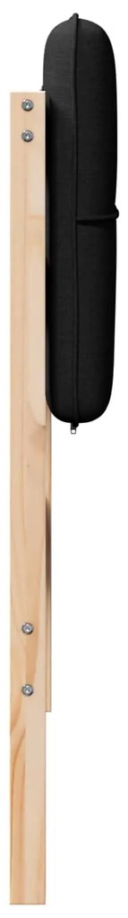 vidaXL Ταπετσαρισμένο κεφαλάρι με κεφαλάρι Καφέ και Μαύρο 100 cm