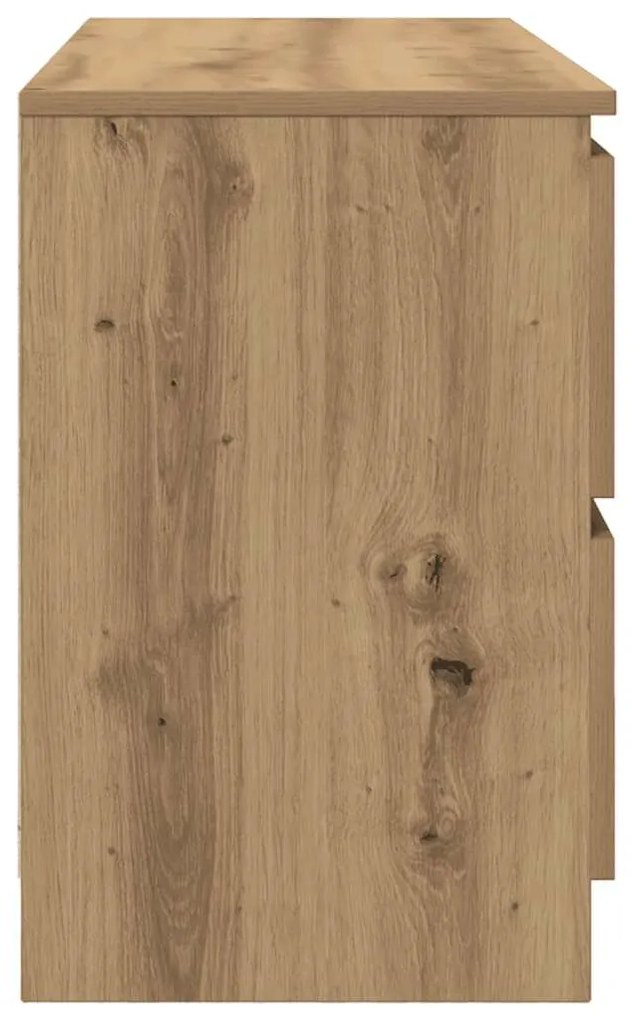 Έπιπλο Τηλεόρασης Artisian Δρυς 100x35x54 εκ Επεξεργασμένο Ξύλο - Καφέ