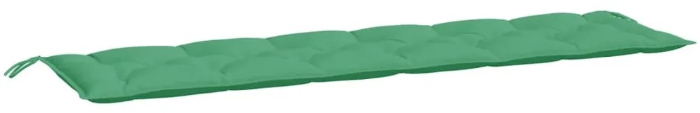 vidaXL Μαξιλάρι Πάγκου Κήπου Πράσινο 200x50x7 εκ. Ύφασμα Oxford