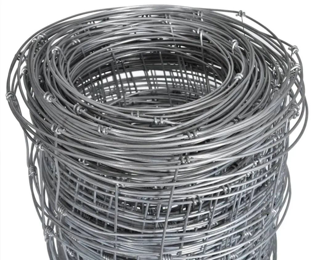 vidaXL Συρματόπλεγμα Περίφραξης Ασημί 50 x 0,8 μ. Γαλβανισμένο Ατσάλι