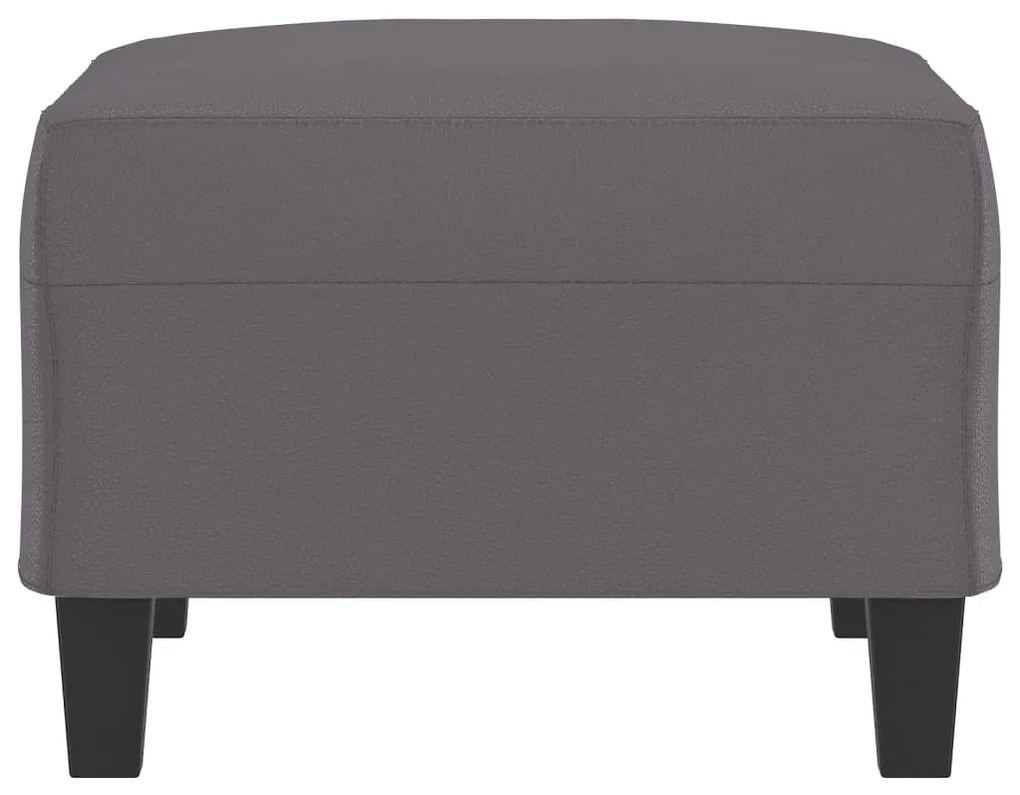 vidaXL Υποπόδιο Γκρι 70 x 55 x 41 εκ. από Συνθετικό Δέρμα