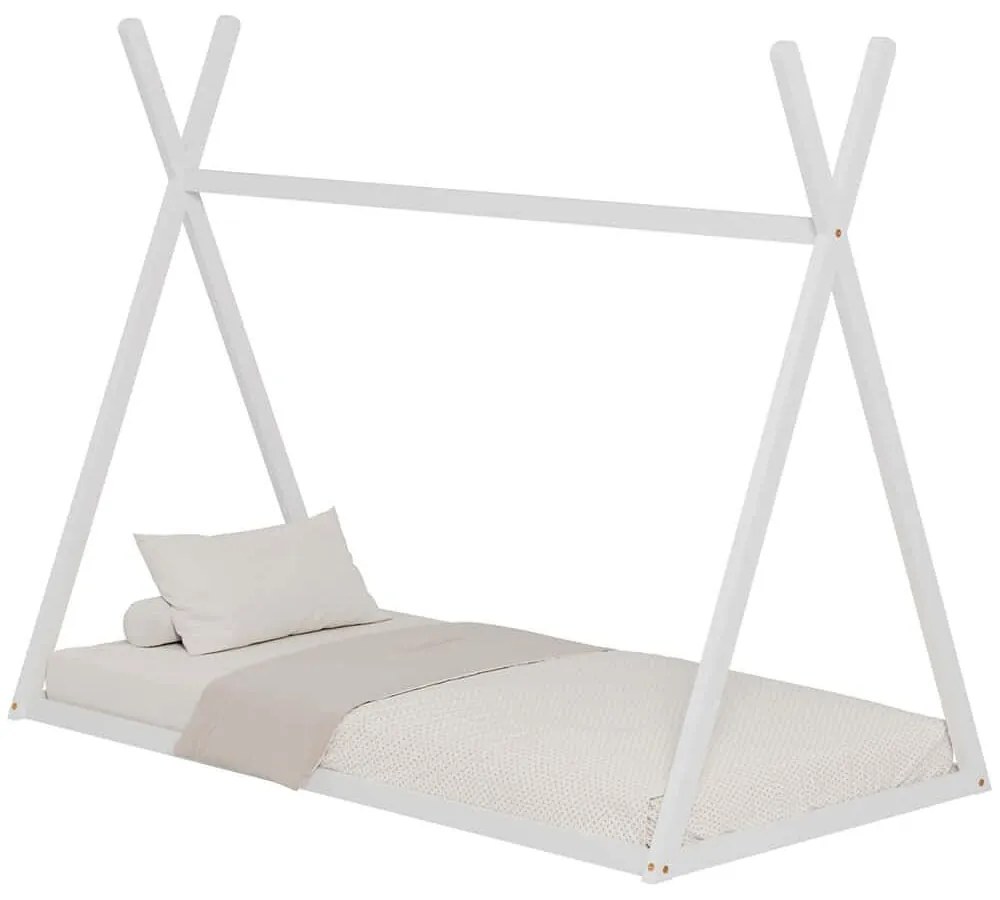 Κρεβάτι Παιδικό Munk (Για Στρώμα 90x190cm) HM681.03 196x99,5x159,5cm White Single