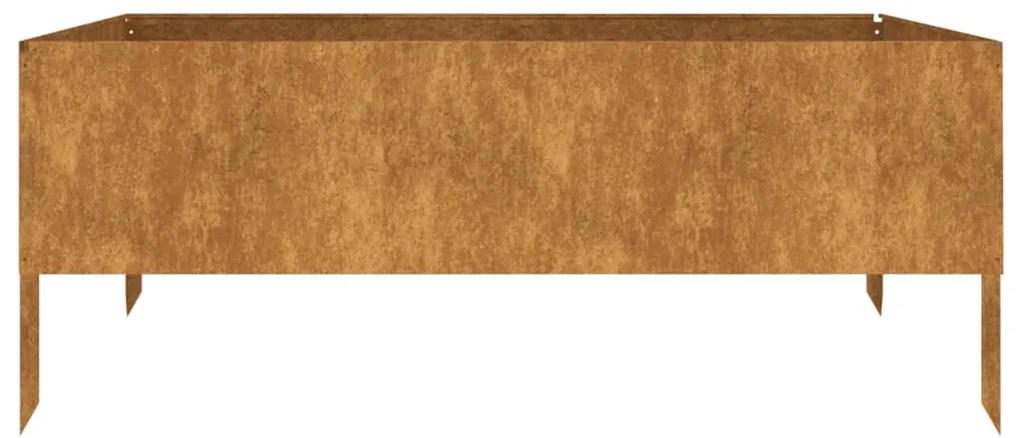 vidaXL Ζαρντινιέρα 100 x 100 x 41 εκ. από Ατσάλι Σκληρυθέν στον Αέρα