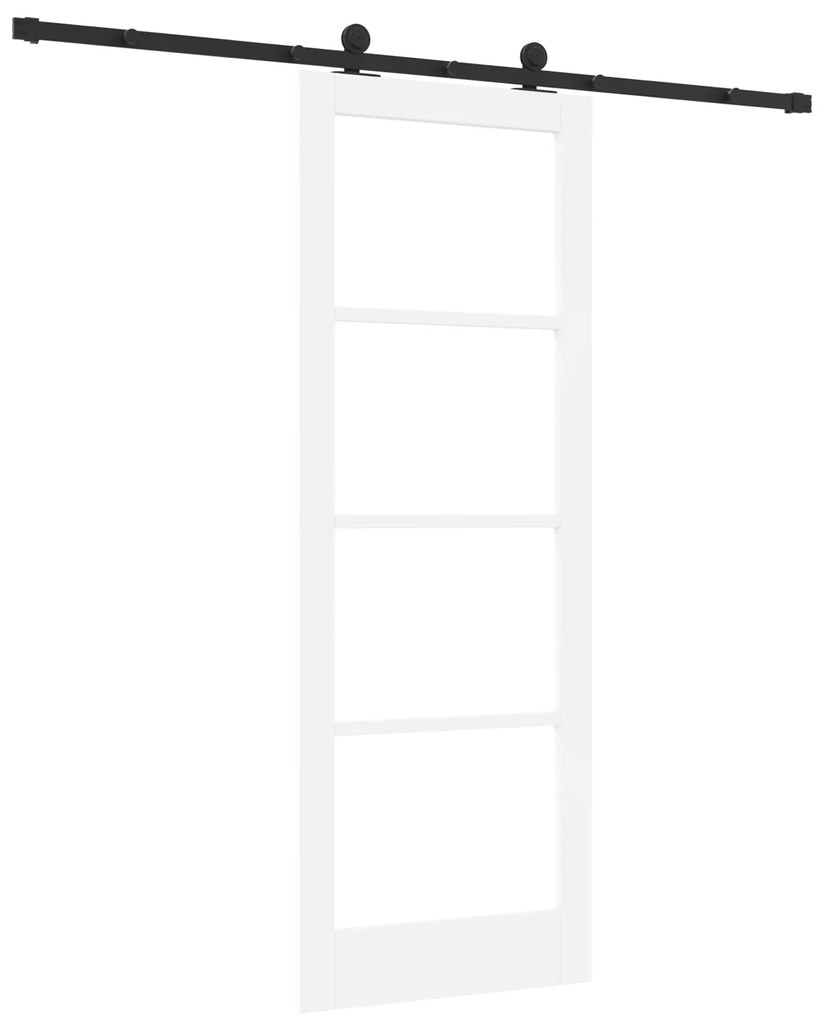 vidaXL Συρόμενη Πόρτα με Σετ Hardware "ORKDAL" Λευκή 78x211 εκ.