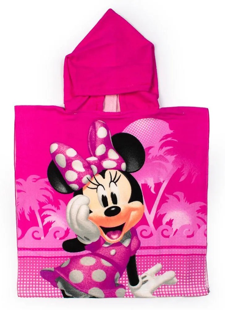 Πόντσο Παιδικό Microfiber 50x100εκ. Minnie 05 Fuchsia Disney DimCol