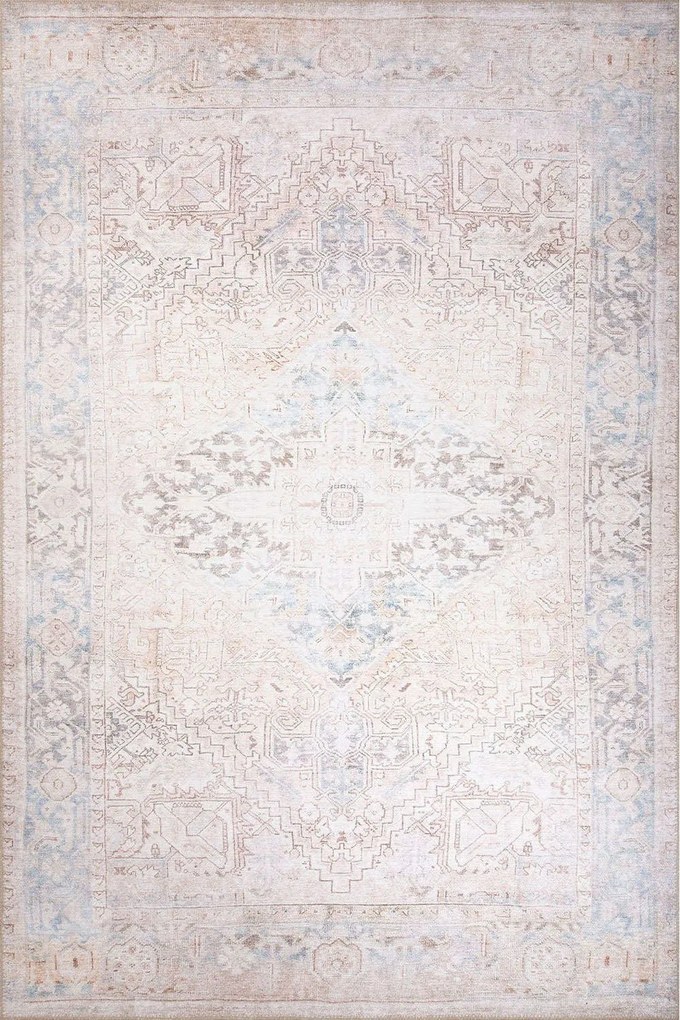 Χαλί Dorian AL 349 473RTP1135 Beige-Blue Conceptum Hypnose 210X310cm
