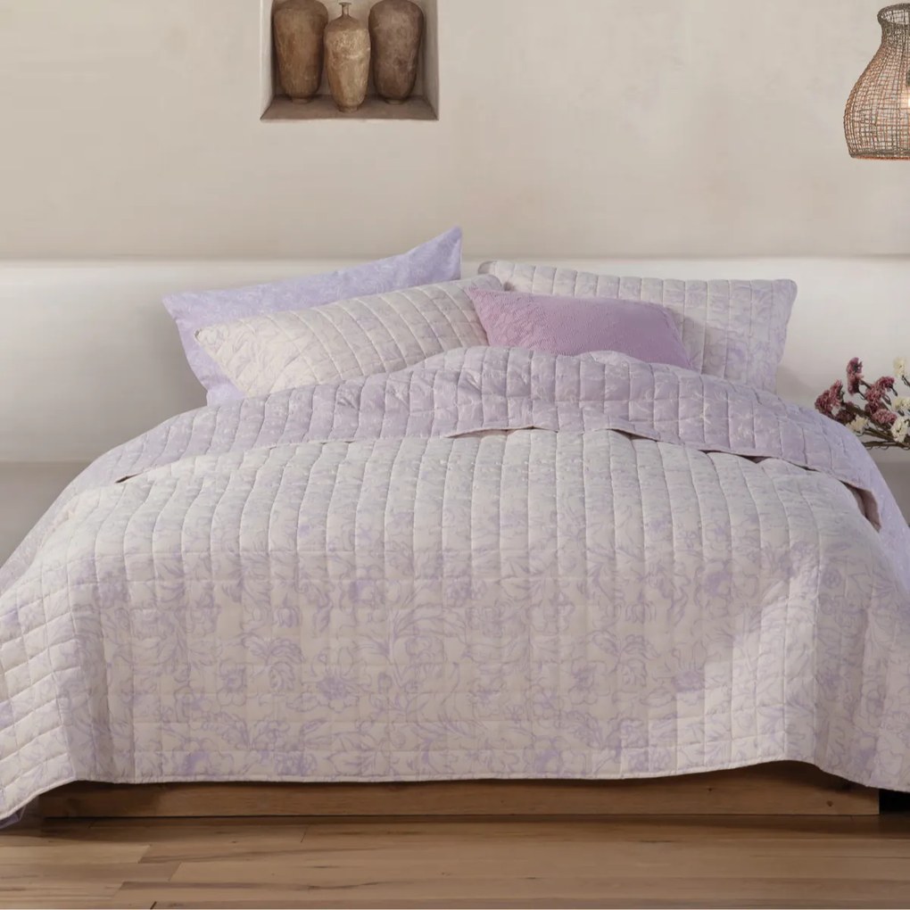 Κουβερλί Ημίδιπλο (180x240) 2 Όψεων Nef-Nef Homeware Garnet Mauve